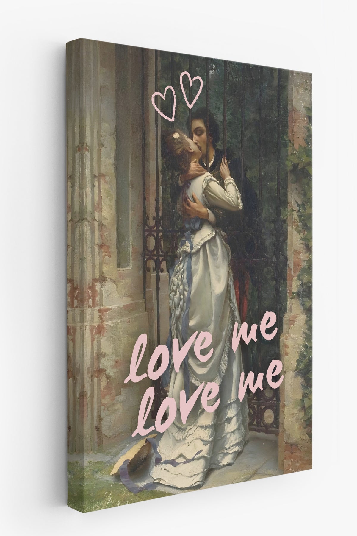 Farklı Tonlarda love me love me Alternatif Sanat Kanvas Tablo