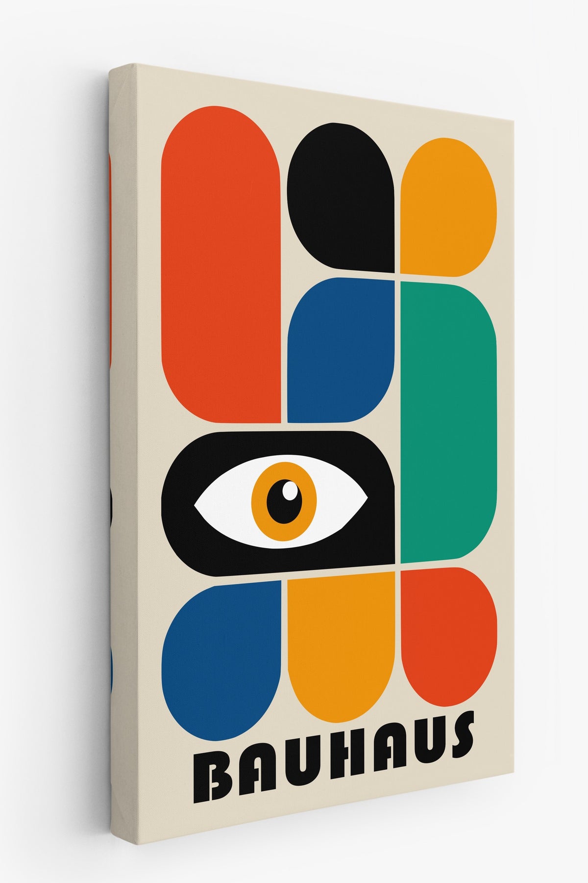 Renkli Duvar Bauhaus Kanvas Tablo — NO:105528