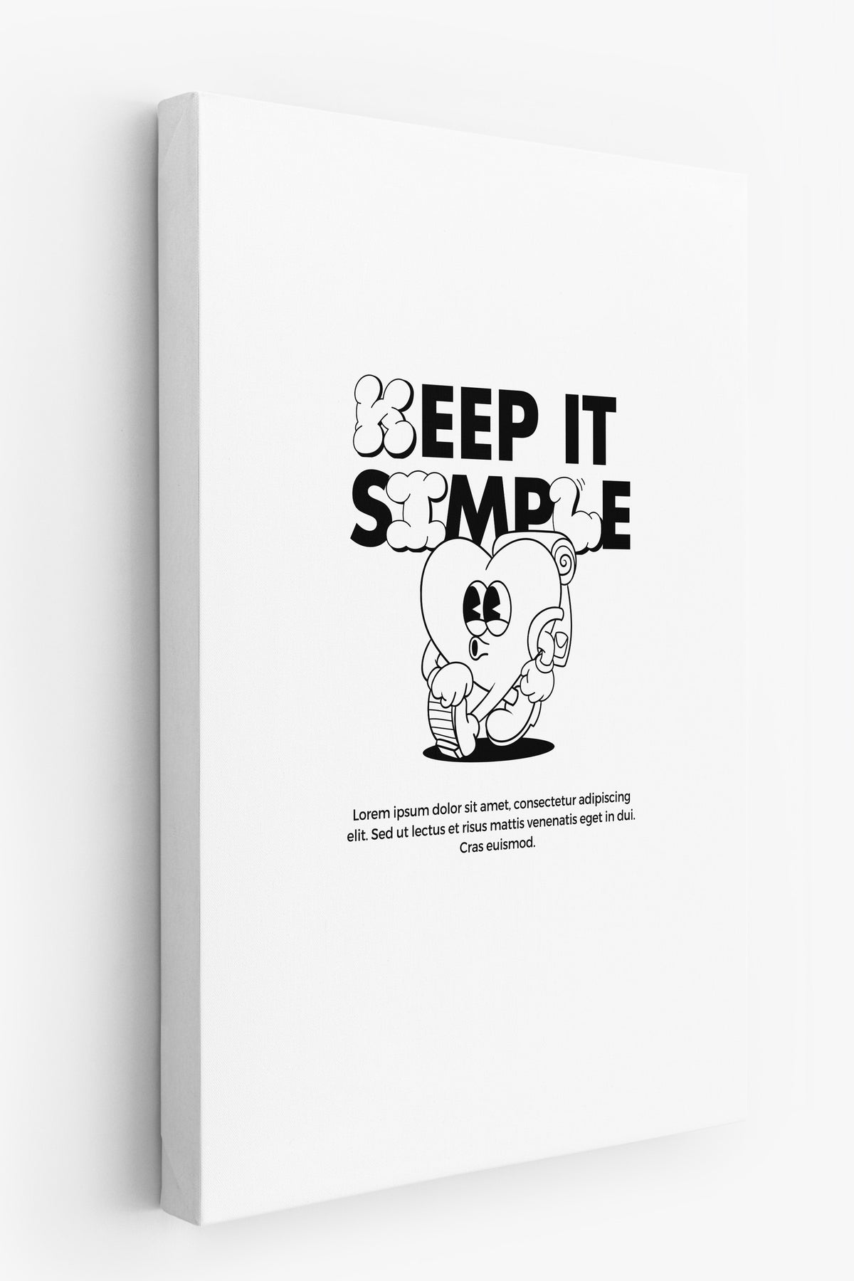 KEEP IT SIMPLE Maximalist Kanvas Tablo