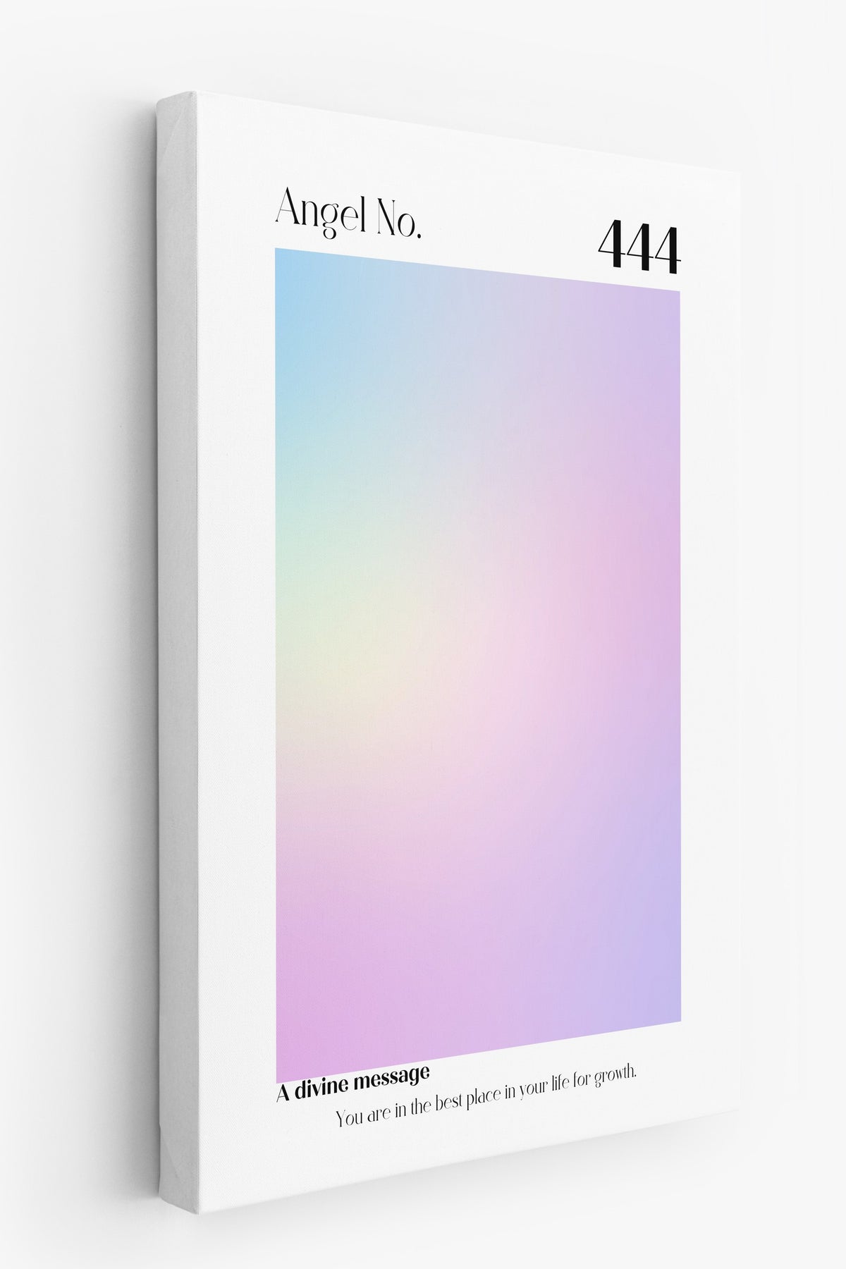 Angel No. 444 Aura Kanvas Tablo