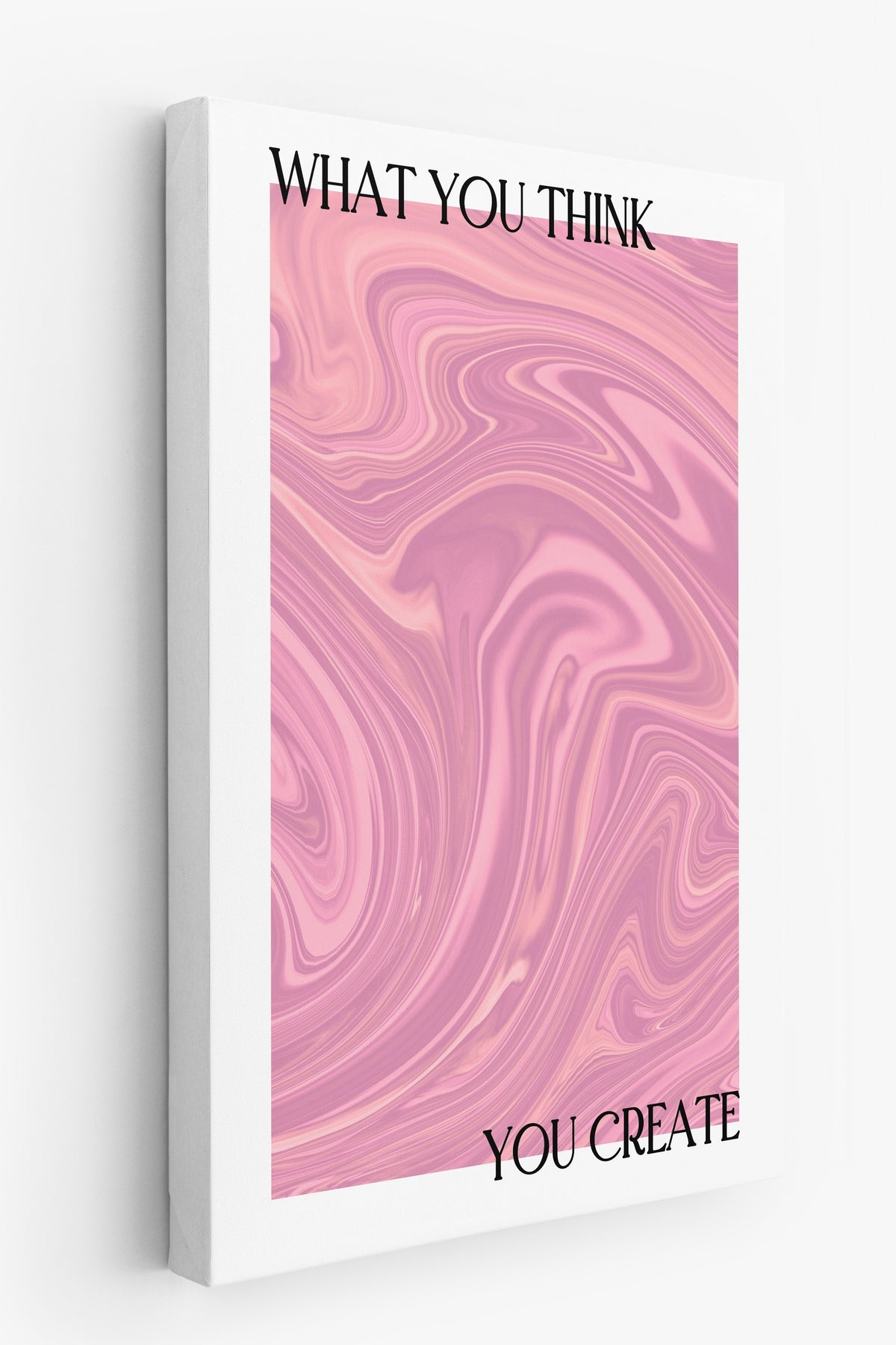 You Create Pembe Aura Kanvas Tablo
