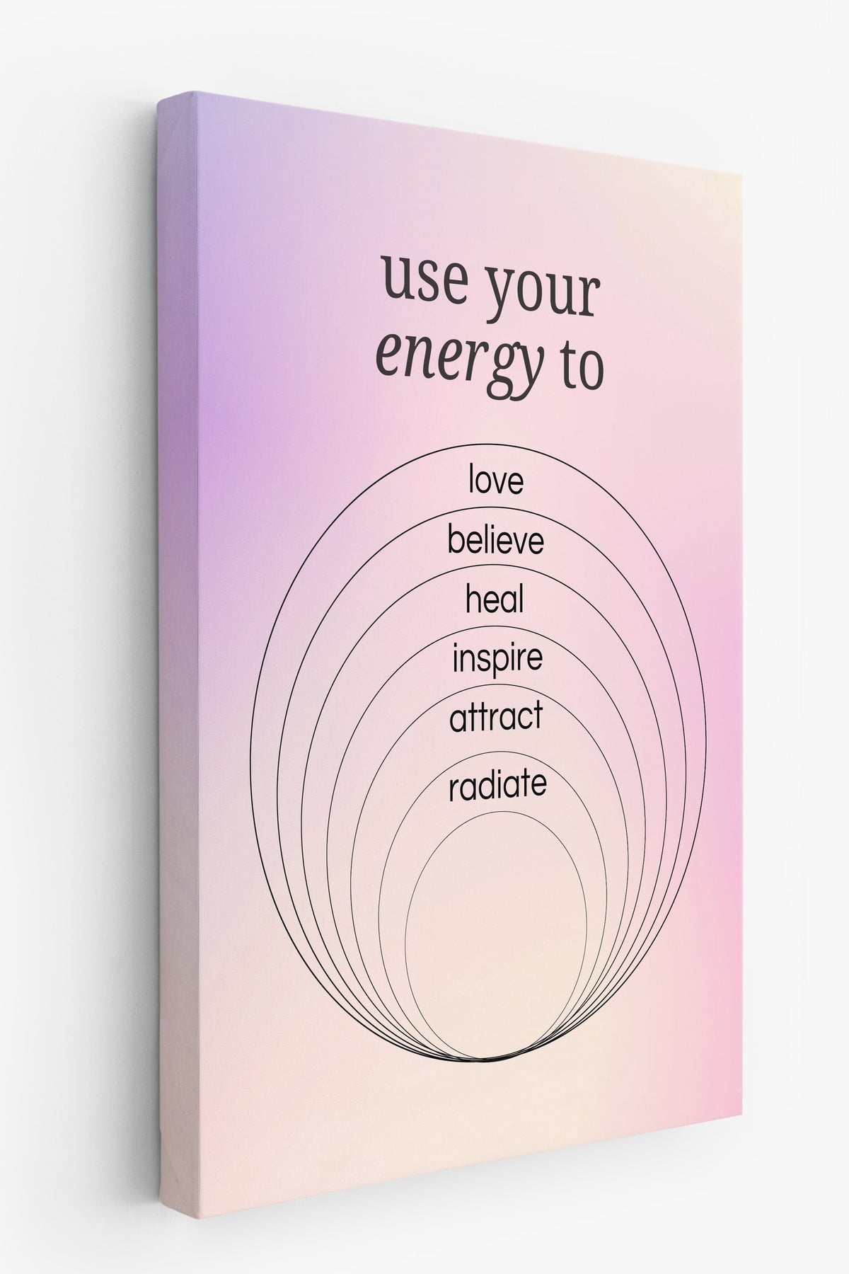 use your energy to Aura Kanvas Tablo