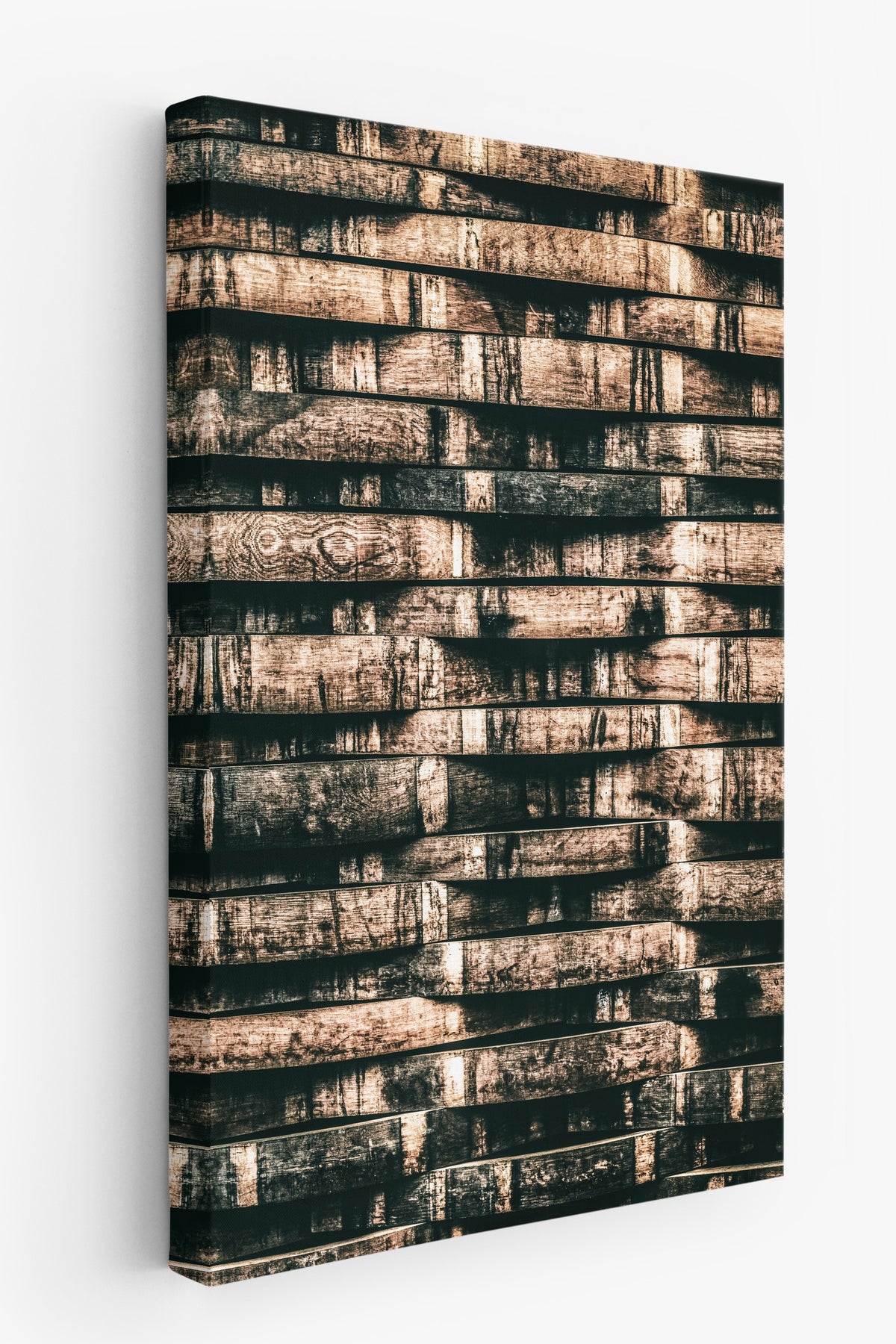Fıçı Dokusu Rustic Kanvas Tablo