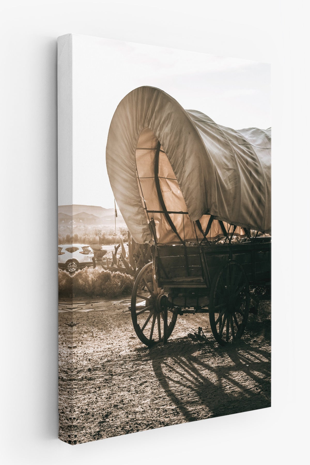 Batıya Yolculuk Rustic Kanvas Tablo