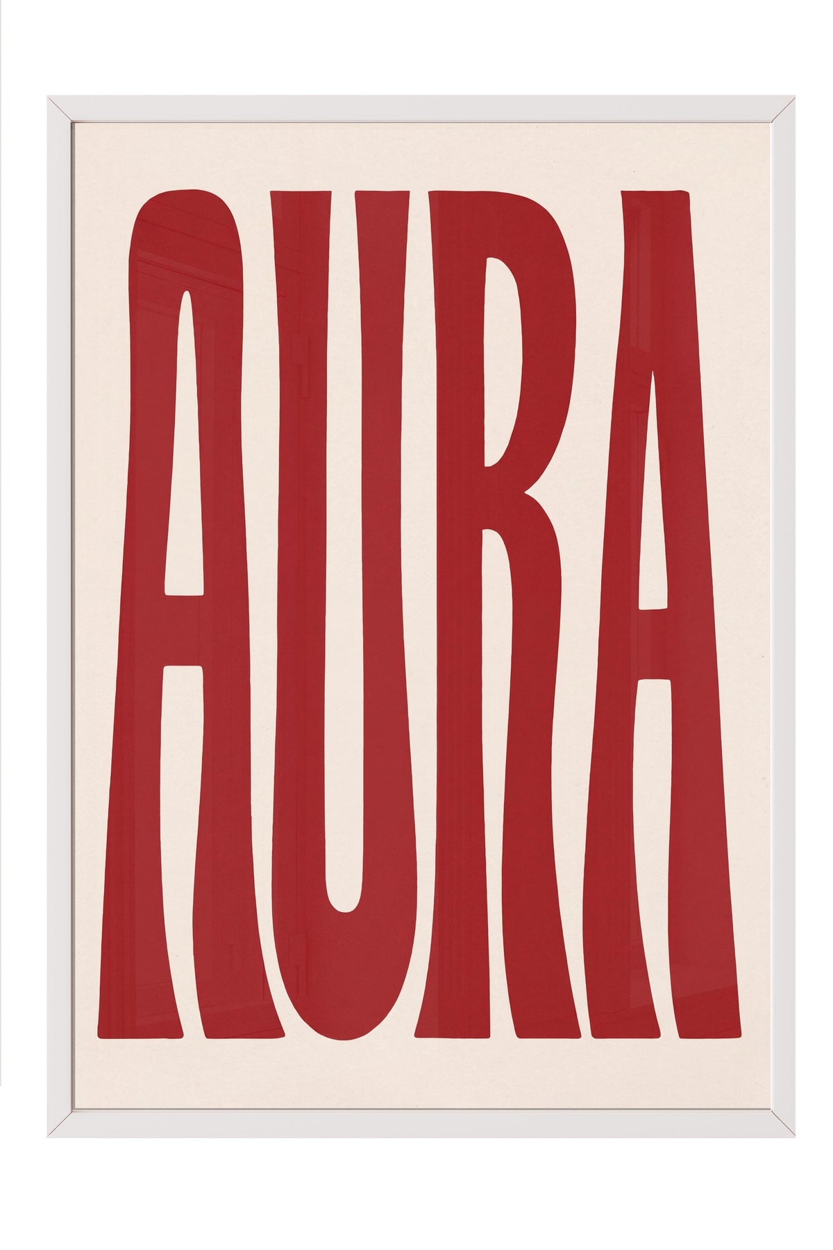 AURA Poster – Beyaz Çerçeveli Tablo