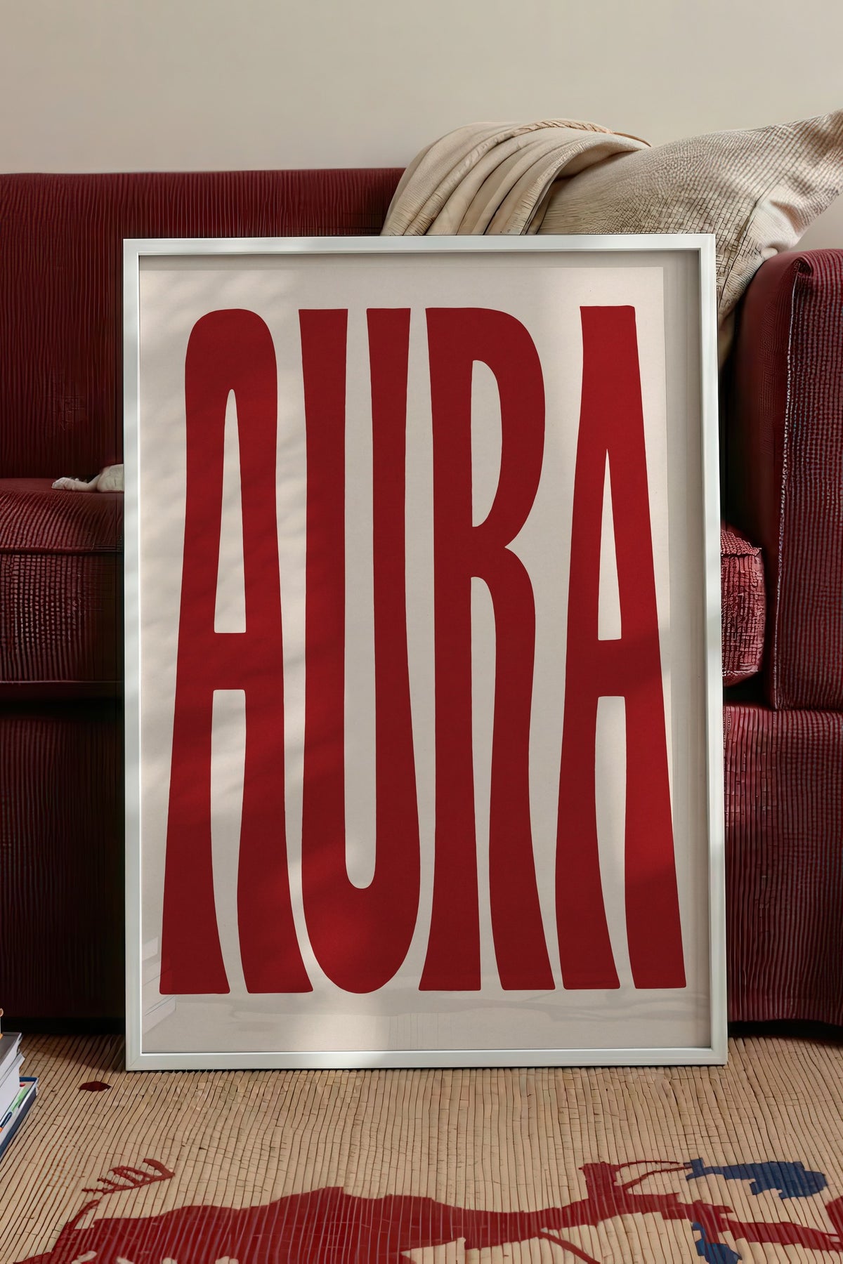 AURA Poster – Beyaz Çerçeveli Tablo