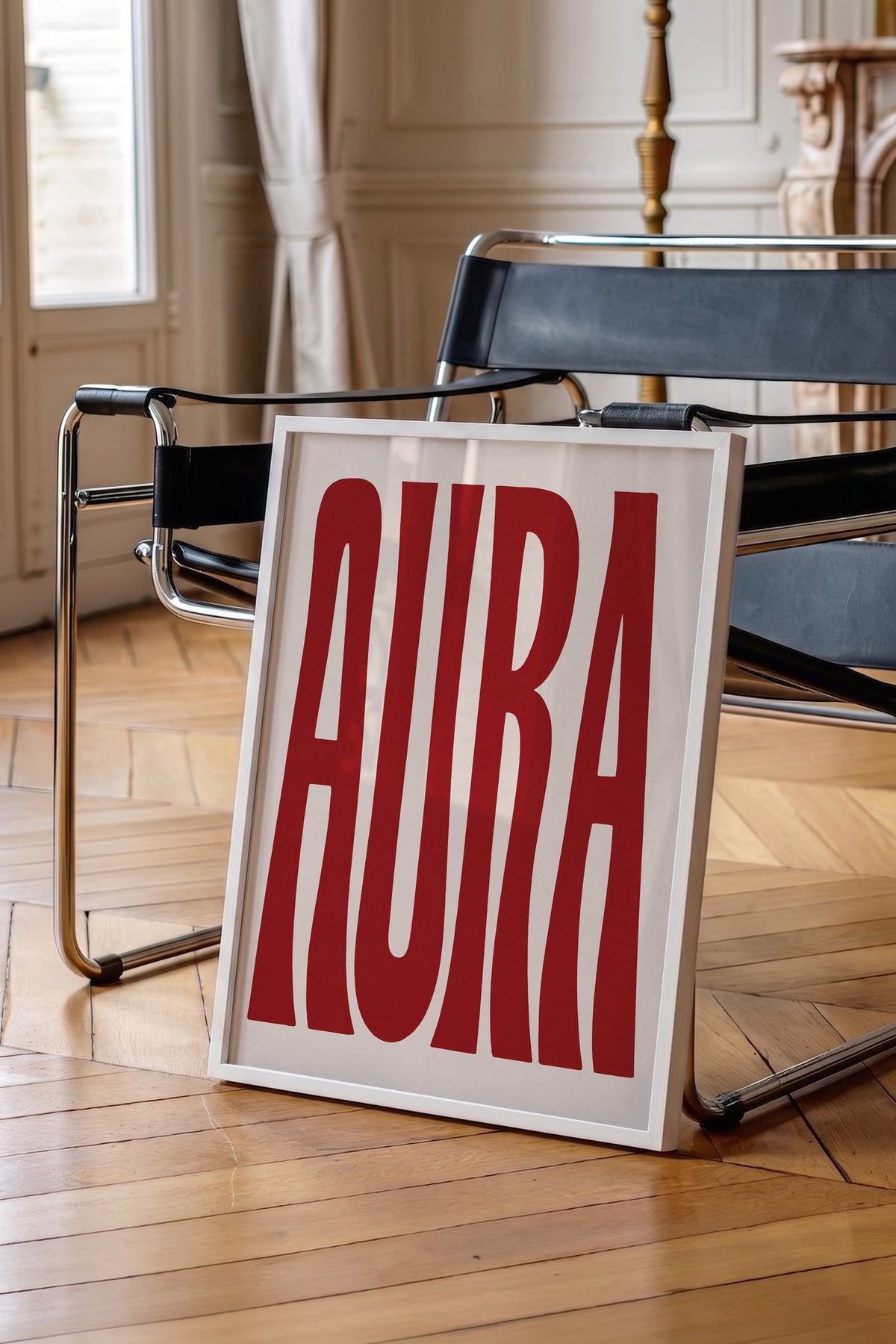 AURA Poster – Beyaz Çerçeveli Tablo