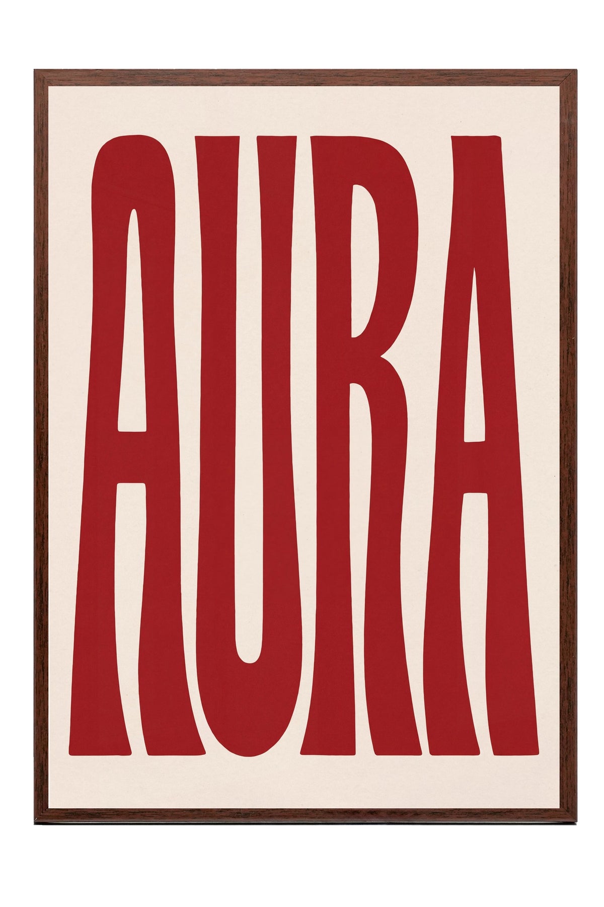 AURA Poster – Kahverengi Çerçeveli Tablo