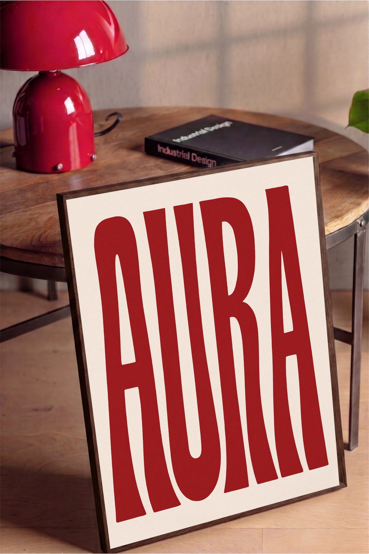 AURA Poster – Kahverengi Çerçeveli Tablo