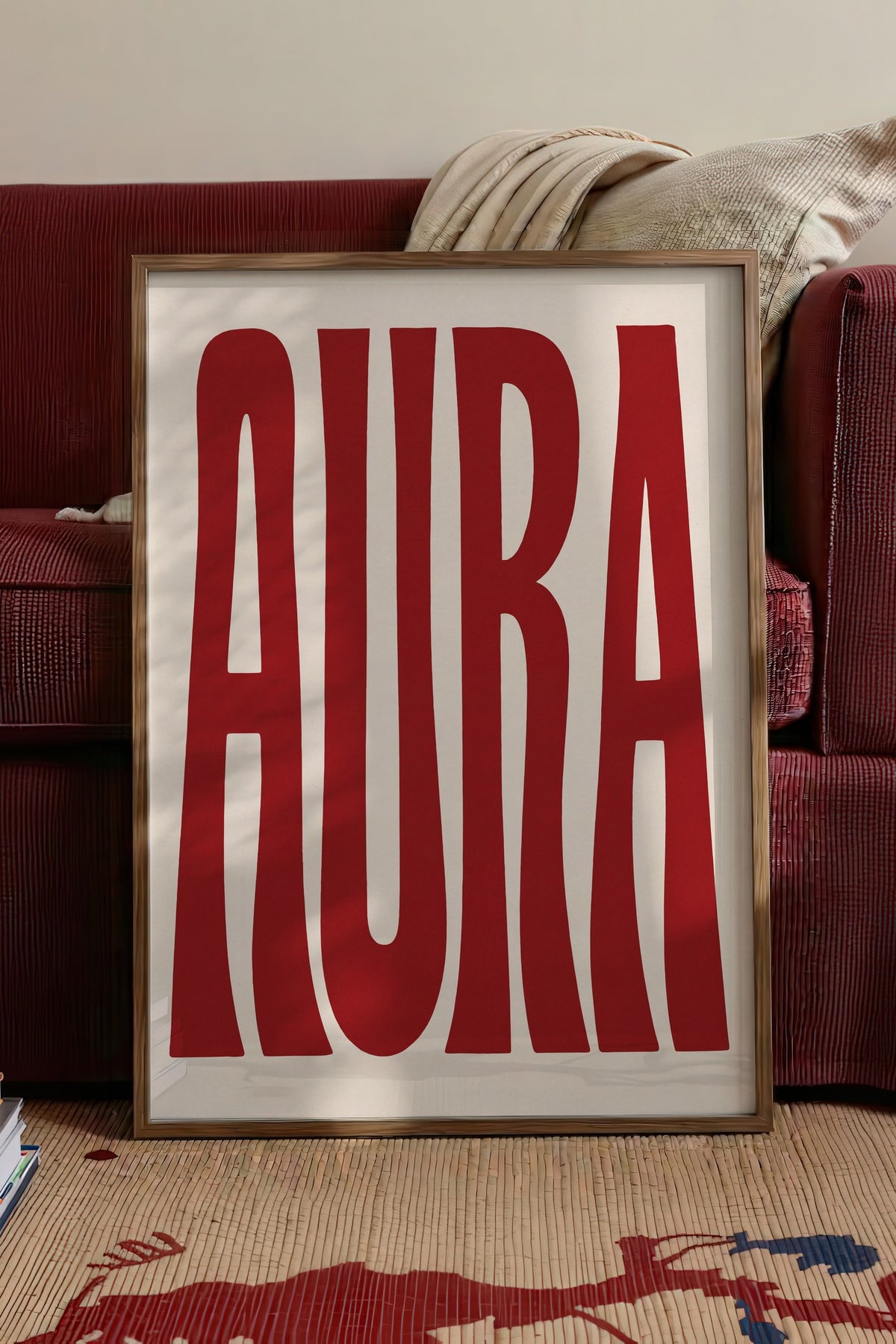 AURA Poster – Kahverengi Çerçeveli Tablo
