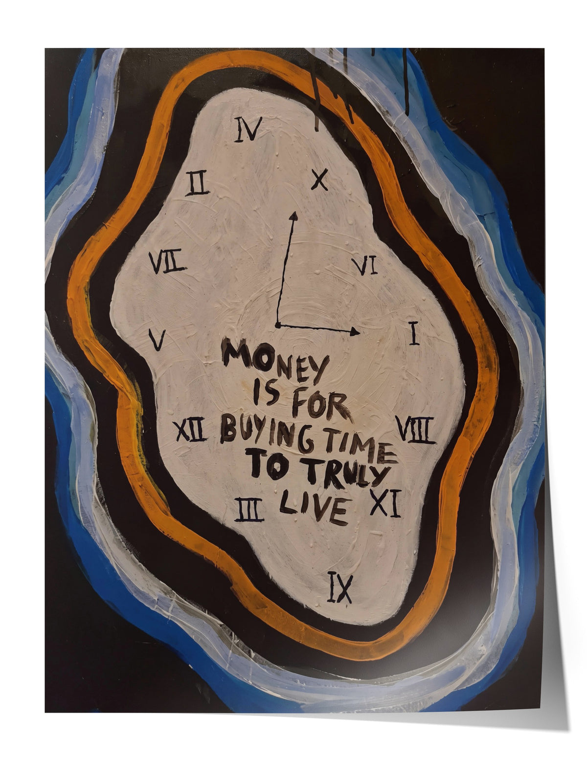 Money is for buying time to truly live Çerçevesiz Poster