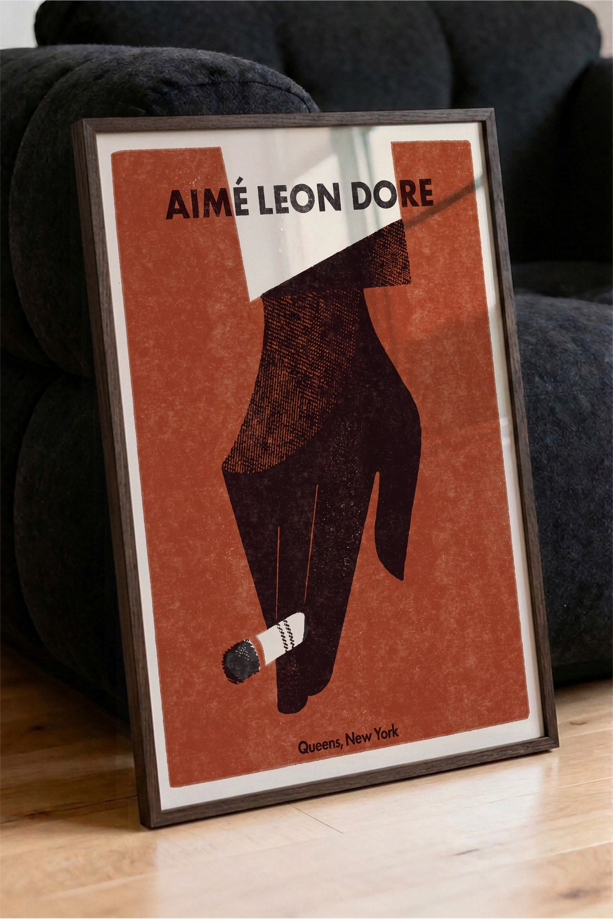 AIMÉ LEON DORE Poster – Kahverengi Çerçeveli Tablo