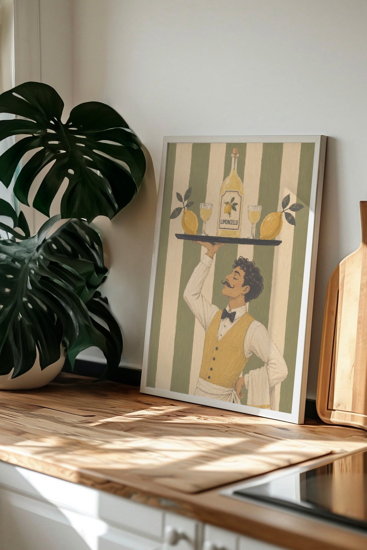 Limoncello Poster – Beyaz Çerçeveli Tablo