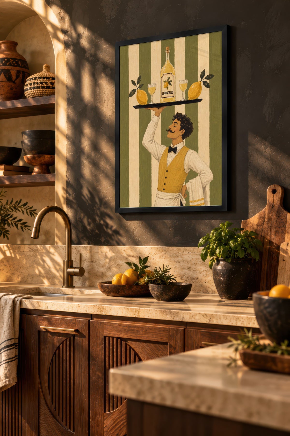 Limoncello Poster – Siyah Çerçeveli Tablo