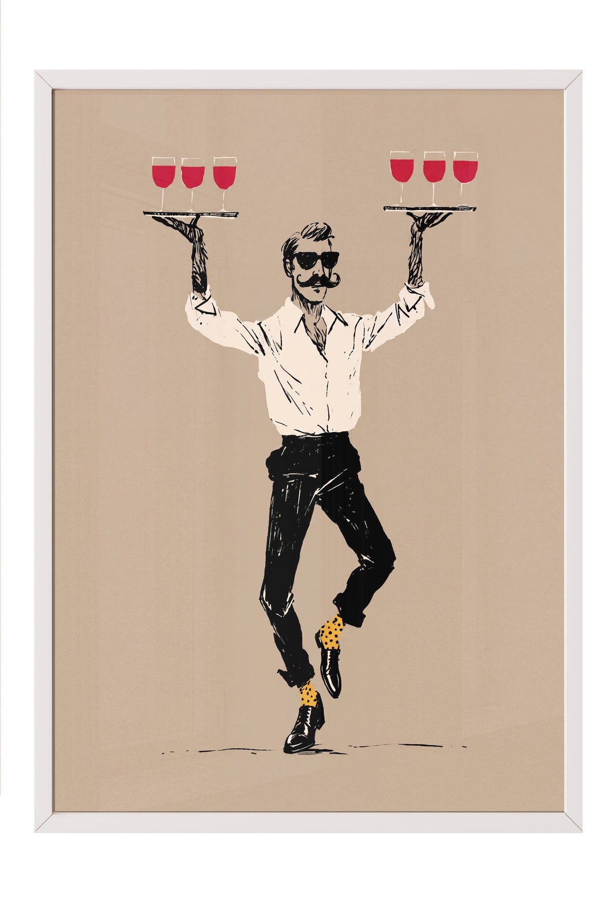 Dans Eden Garson Poster – Beyaz Çerçeveli Tablo