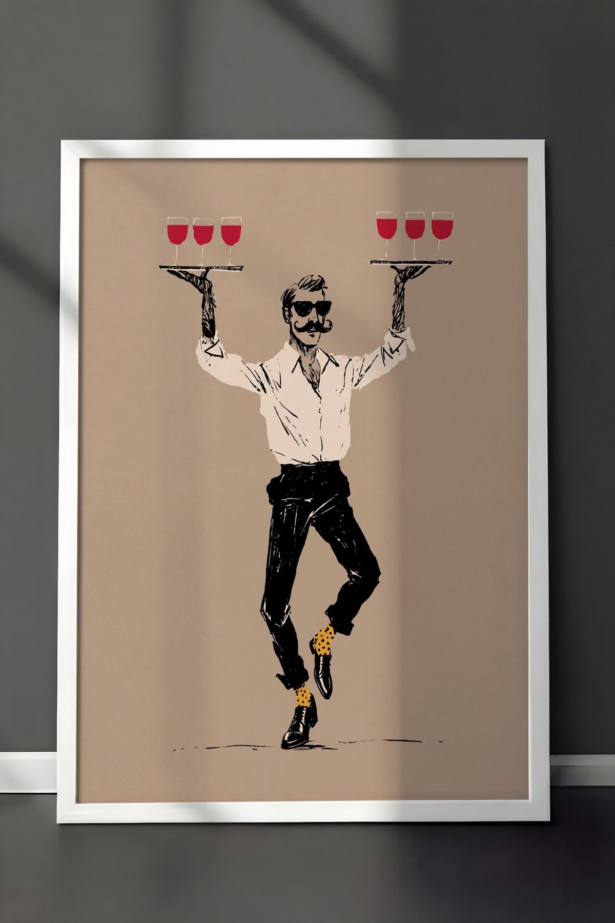 Dans Eden Garson Poster – Beyaz Çerçeveli Tablo