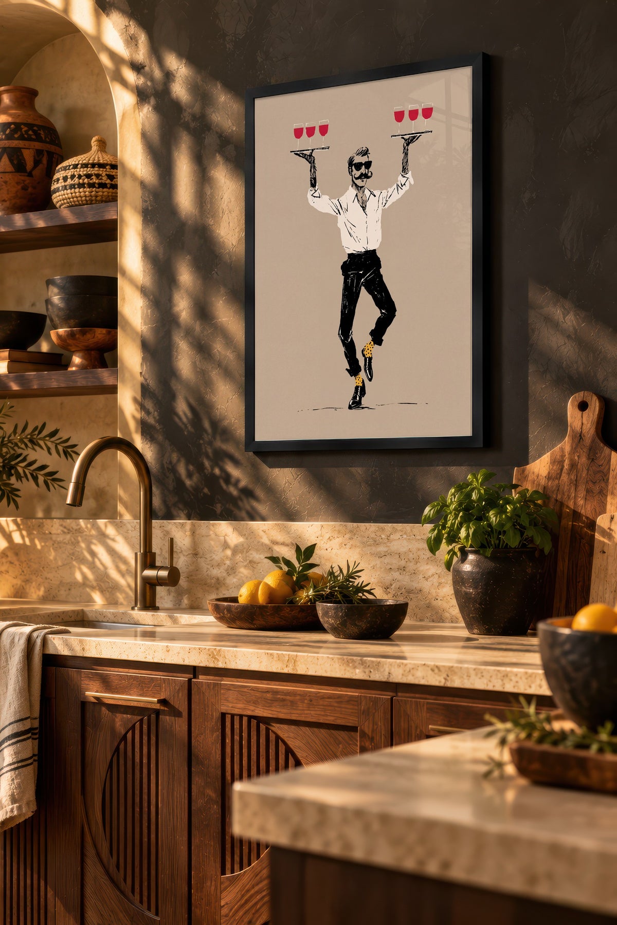 Dans Eden Garson Poster – Siyah Çerçeveli Tablo