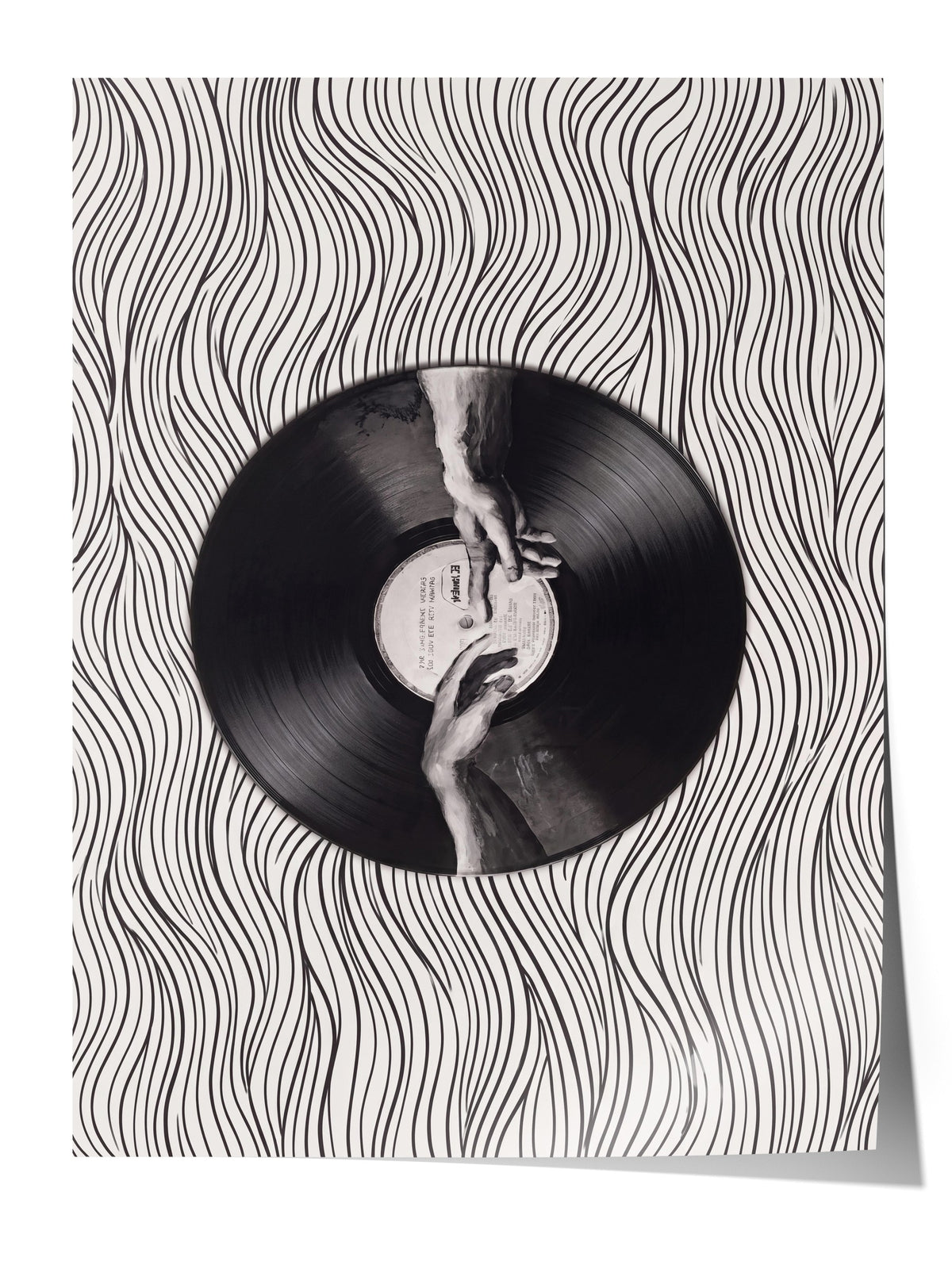 Vinil Dokunuşu Çerçevesiz Poster