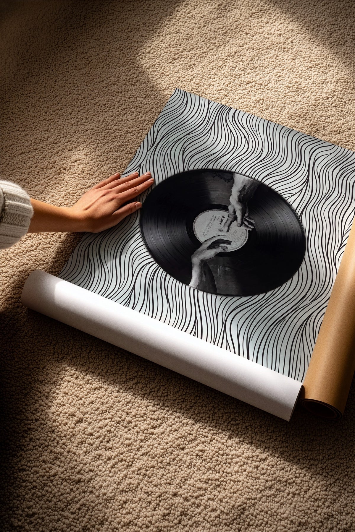 Vinil Dokunuşu Çerçevesiz Poster