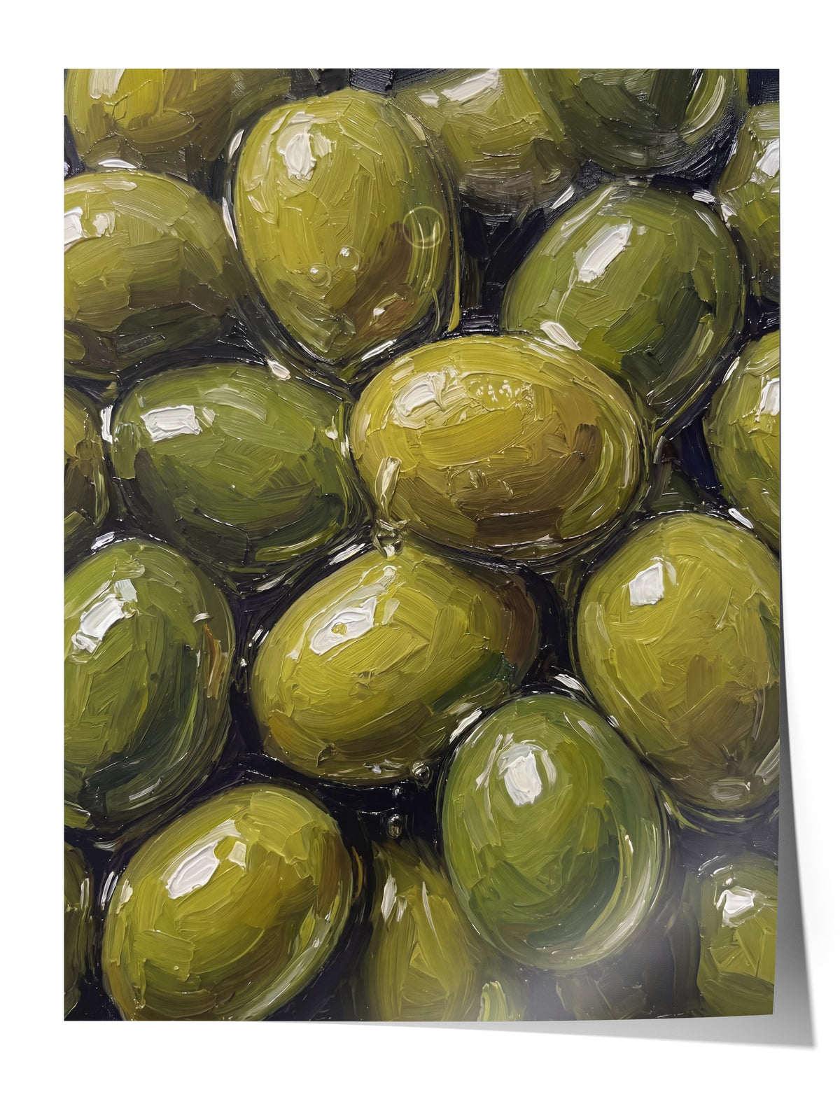 Zeytin Görselleri Çerçevesiz Poster