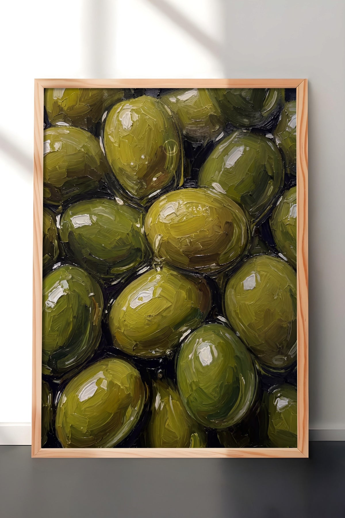 Zeytin Görselleri Poster – Ahşap Çerçeveli Tablo