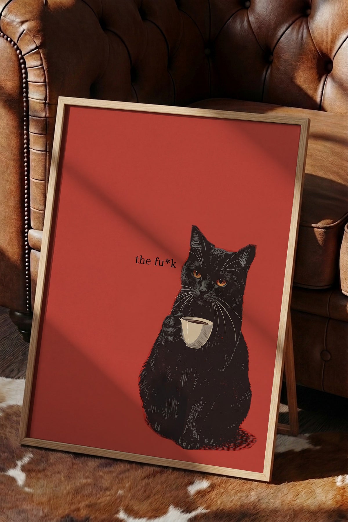 the fu*k Poster – Ahşap Çerçeveli Tablo