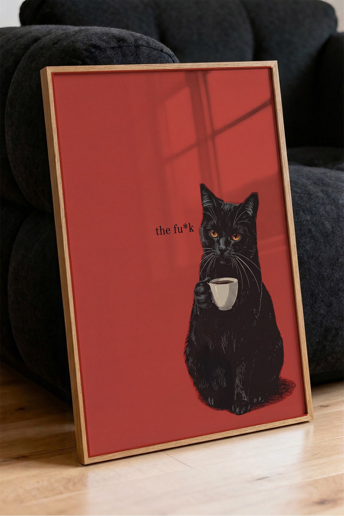 the fu*k Poster – Ahşap Çerçeveli Tablo