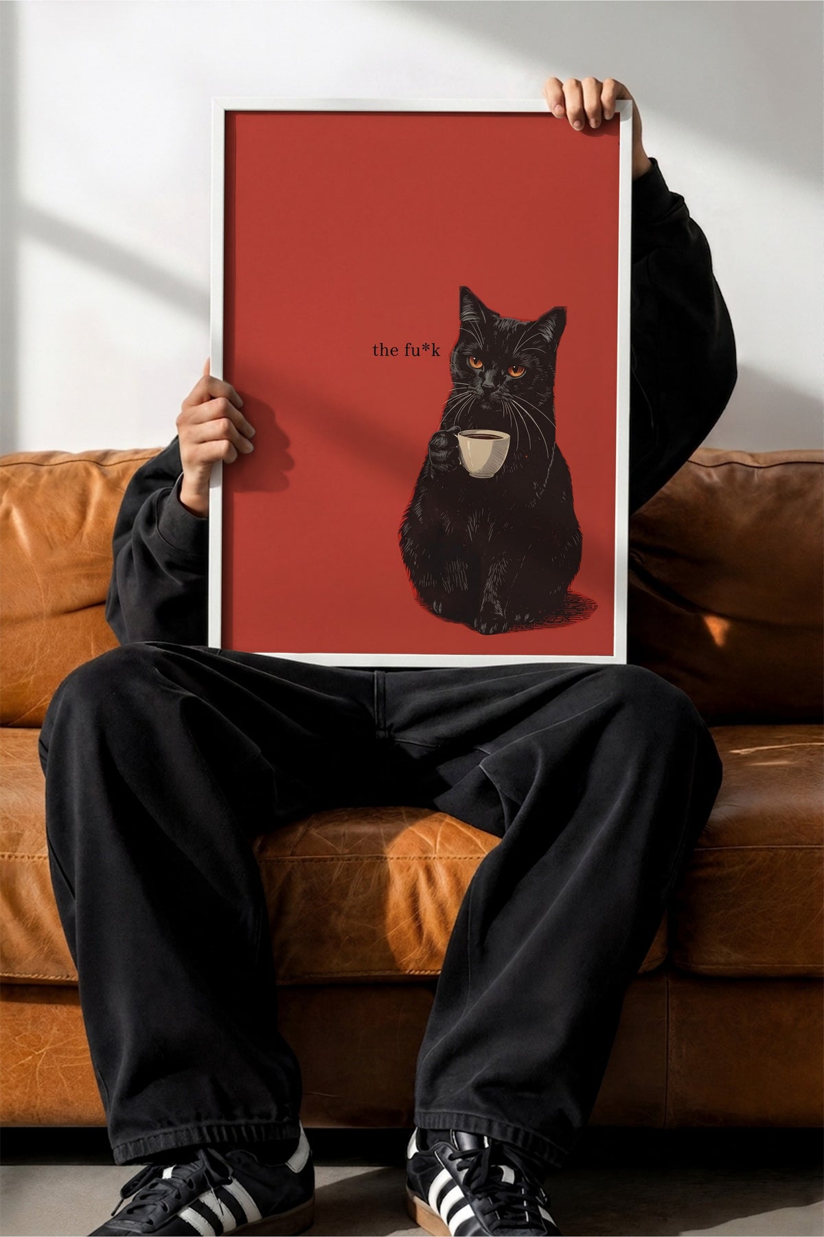 the fu*k Poster – Beyaz Çerçeveli Tablo
