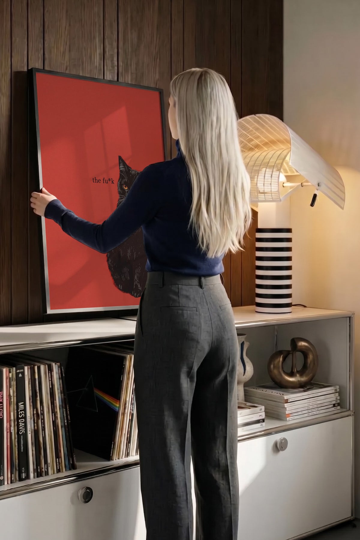 the fu*k Poster – Siyah Çerçeveli Tablo