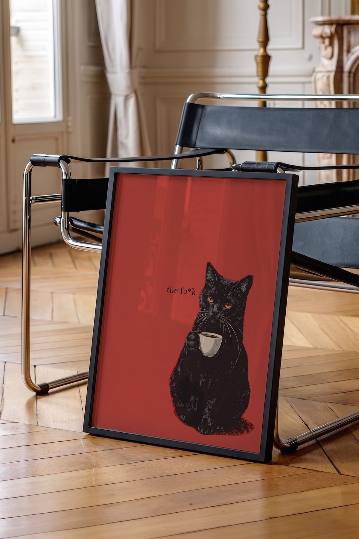 the fu*k Poster – Siyah Çerçeveli Tablo