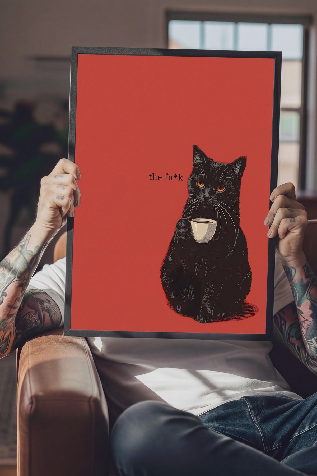 the fu*k Poster – Siyah Çerçeveli Tablo