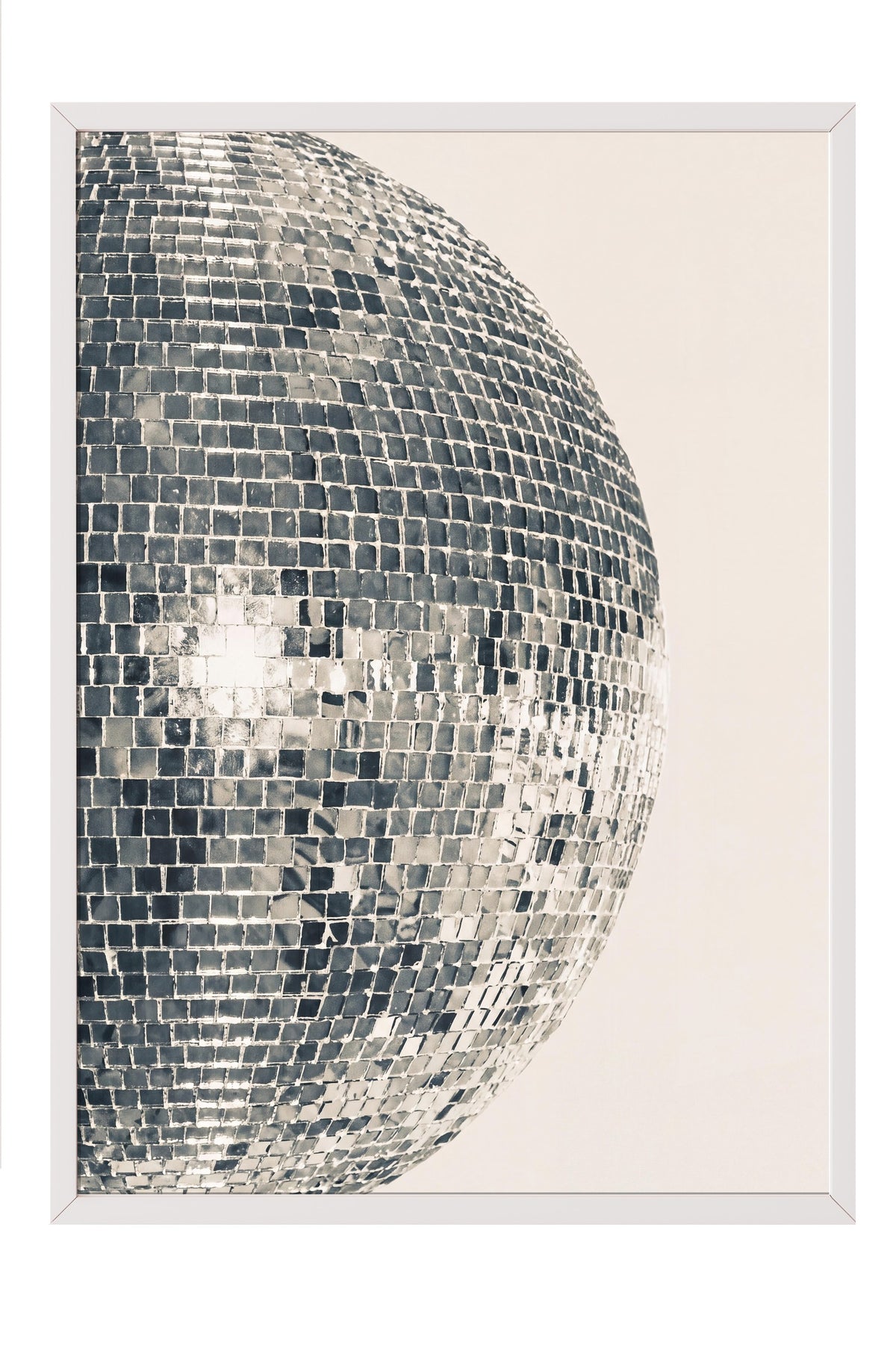 Disko Topu Poster – Beyaz Çerçeveli Tablo