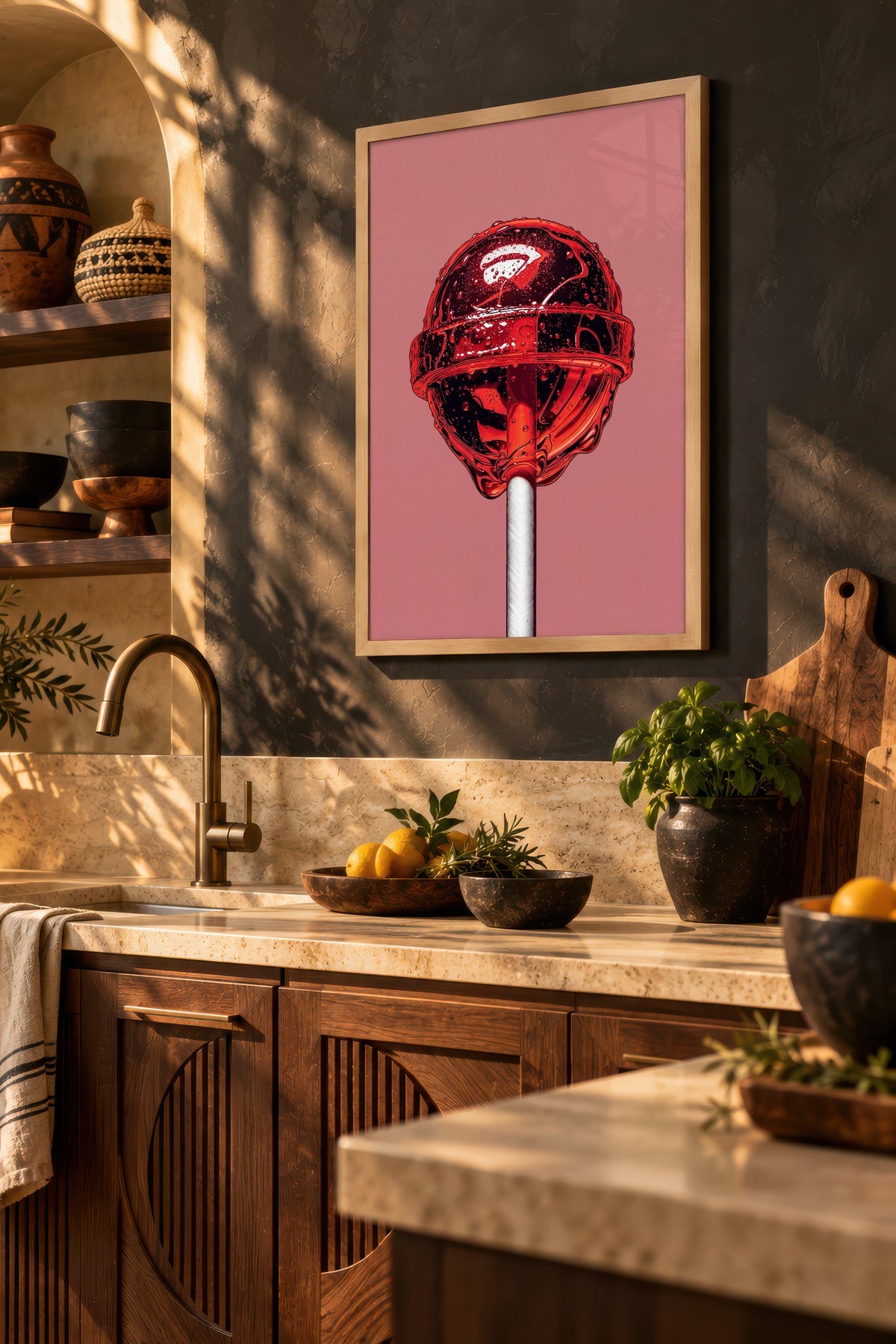 Şekerleme Görseli Poster – Ahşap Çerçeveli Tablo