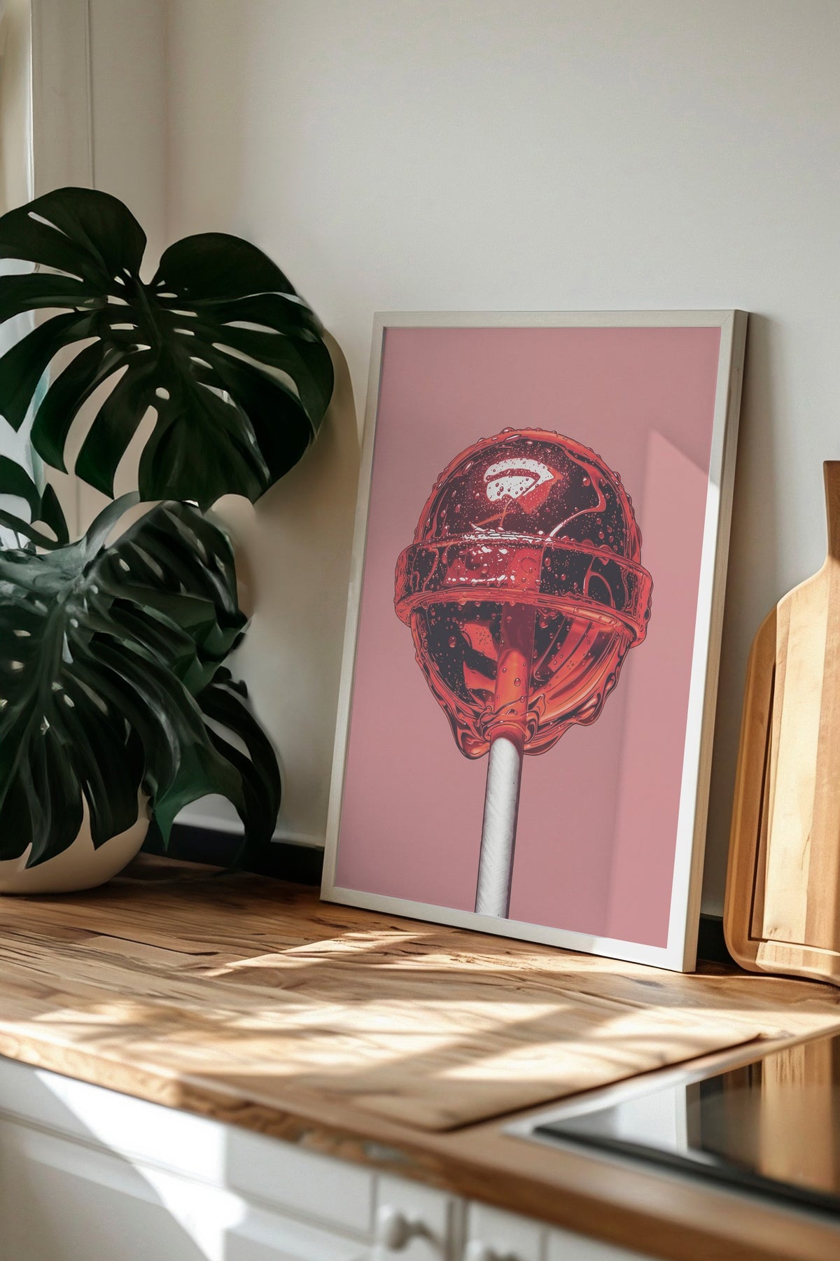 Şekerleme Görseli Poster – Beyaz Çerçeveli Tablo
