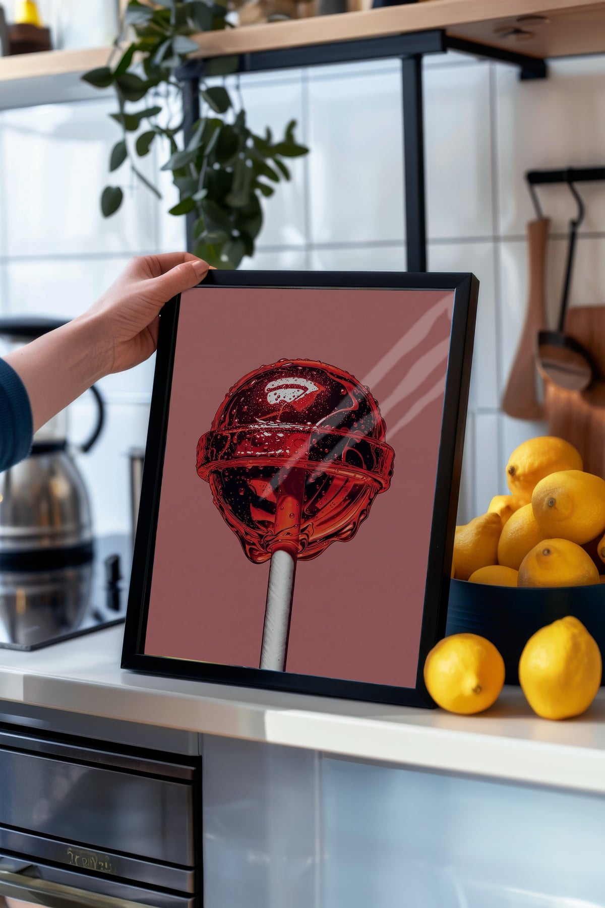Şekerleme Görseli Poster – Siyah Çerçeveli Tablo