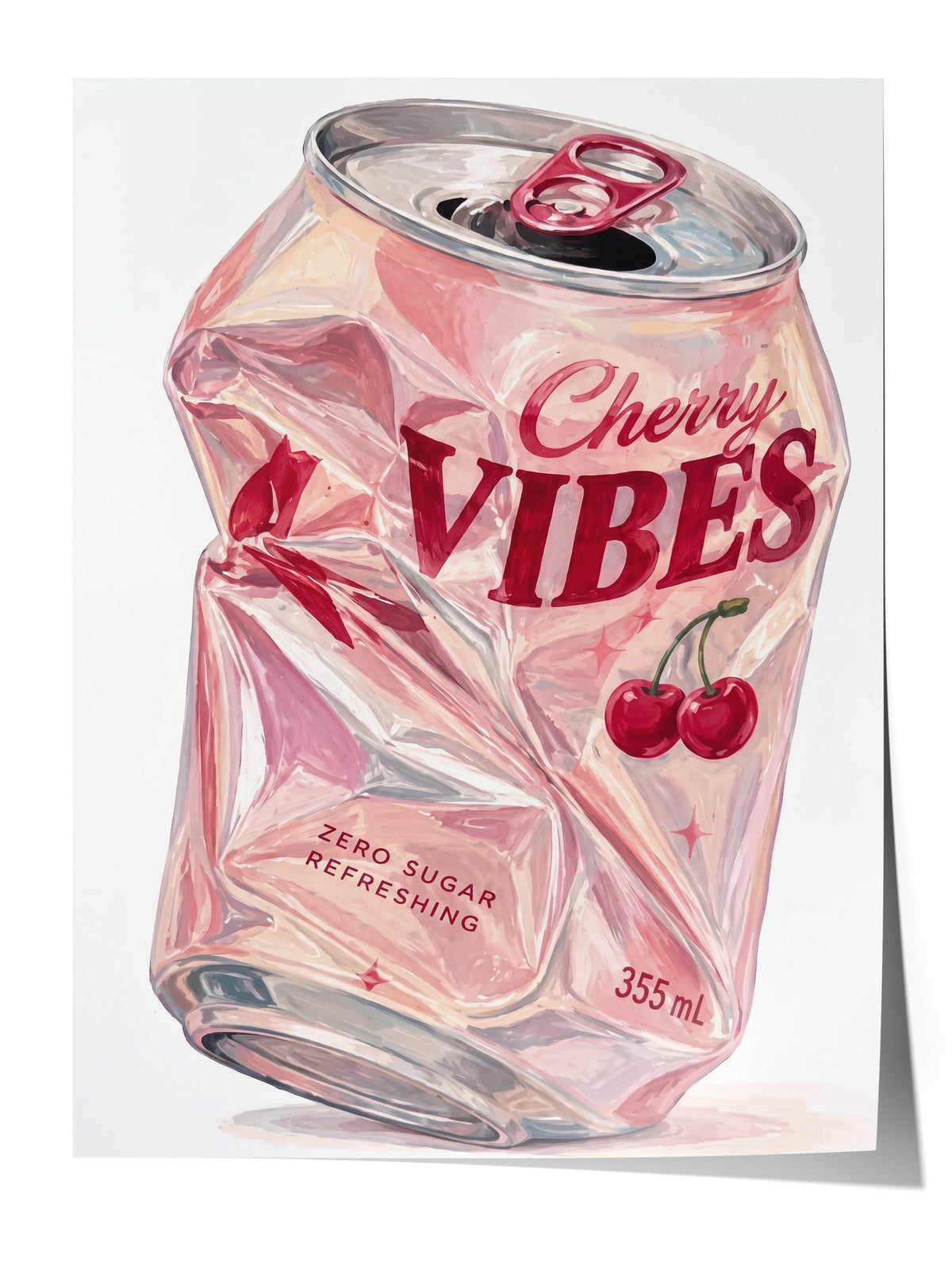 Cherry Vibes Çerçevesiz Poster