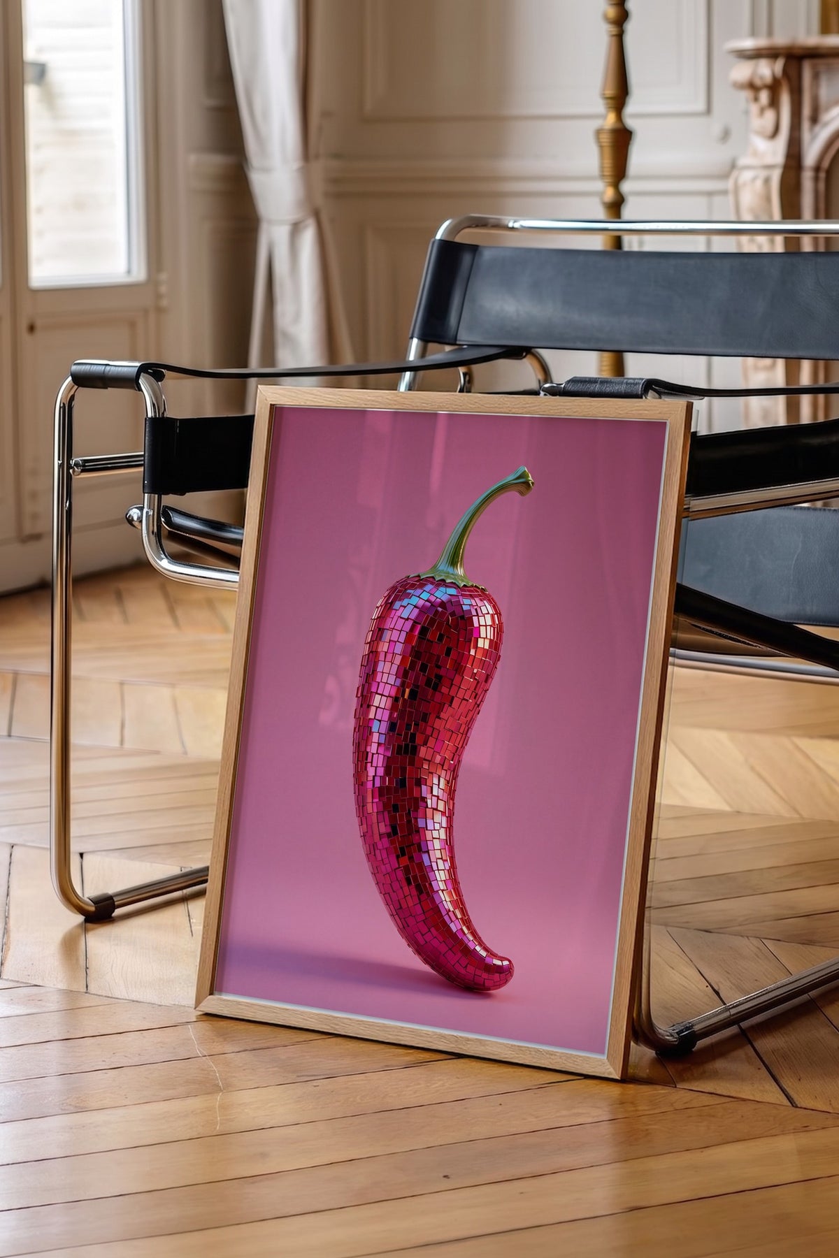 Mozaik Biber Poster – Ahşap Çerçeveli Tablo