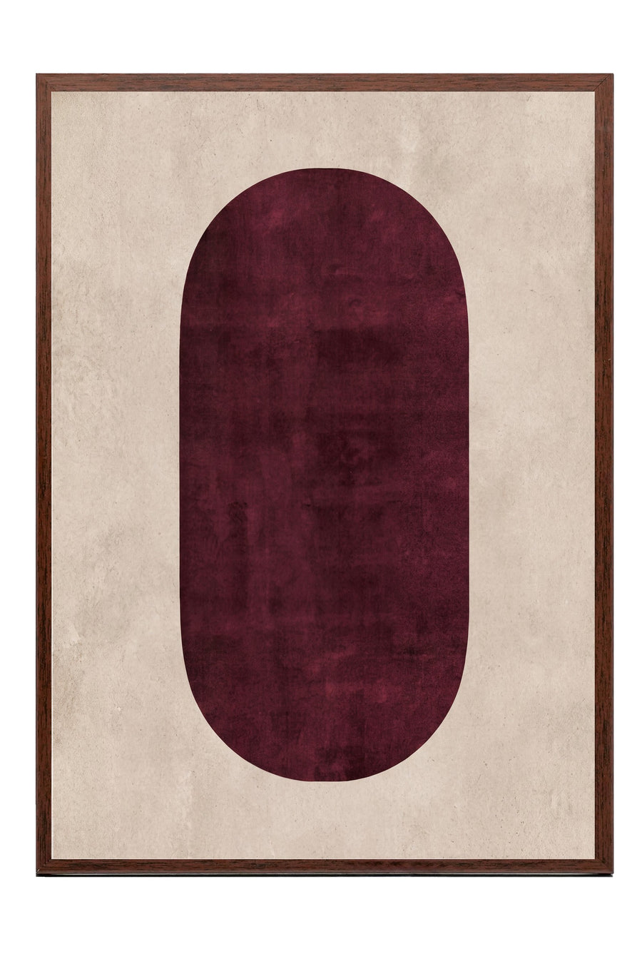 Soyut Geometrik Desen Poster – Kahverengi Çerçeveli Tablo