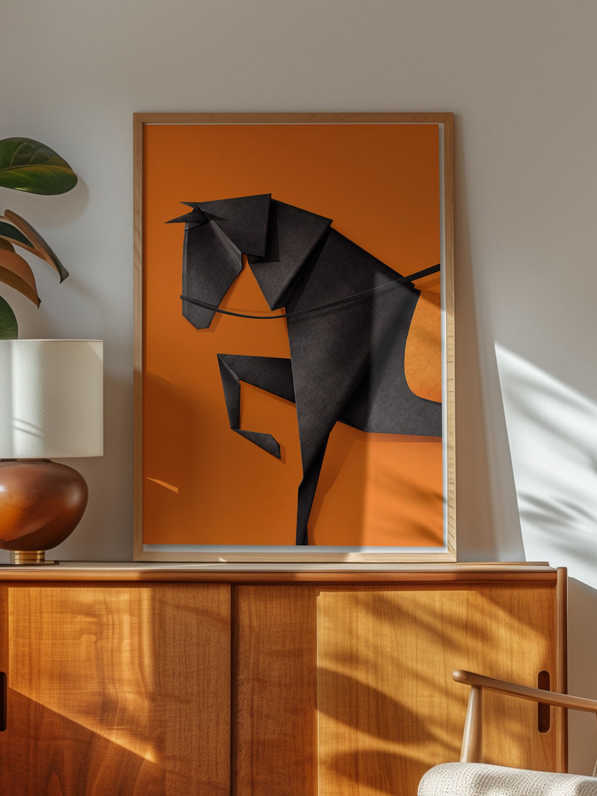 Origami At Poster – Ahşap Çerçeveli Tablo