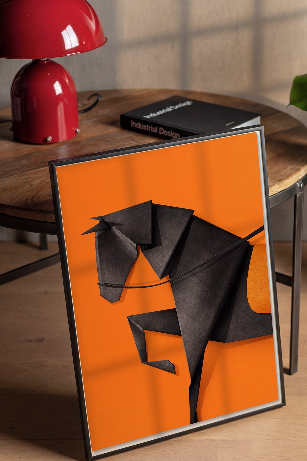 Origami At Poster – Siyah Çerçeveli Tablo