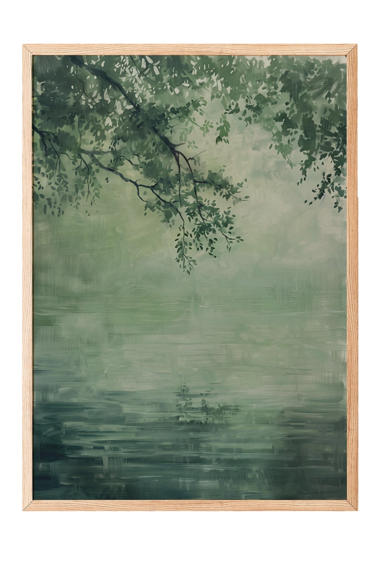 Doğal Huzur Poster – Ahşap Çerçeveli Tablo