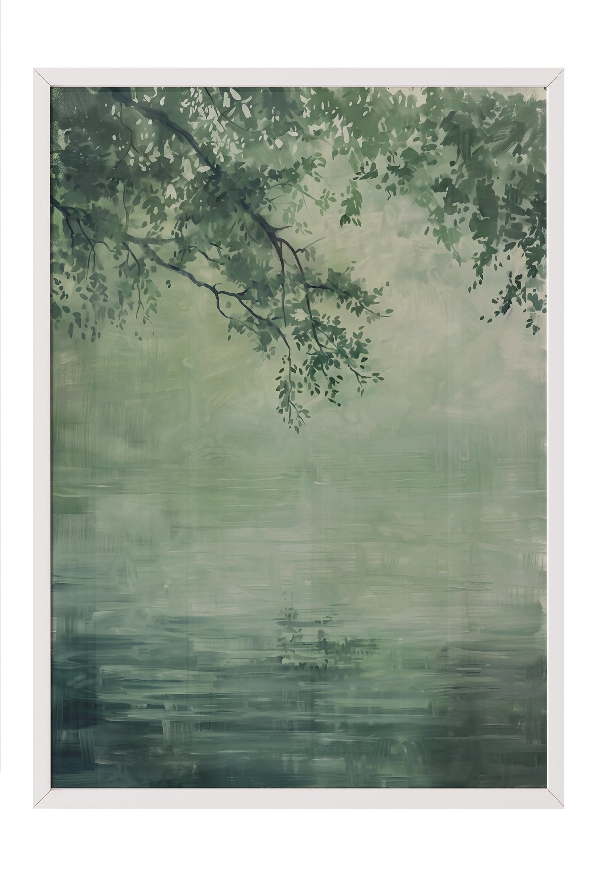 Doğal Huzur Poster – Beyaz Çerçeveli Tablo