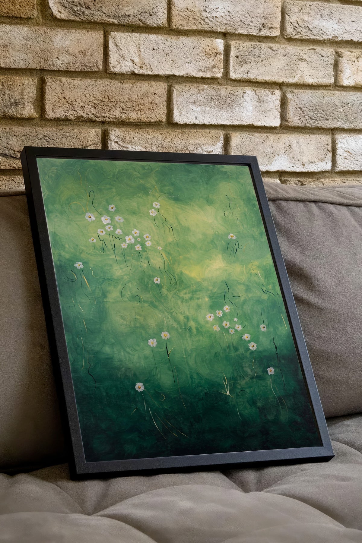 Doğada Çiçekler Poster – Siyah Çerçeveli Tablo