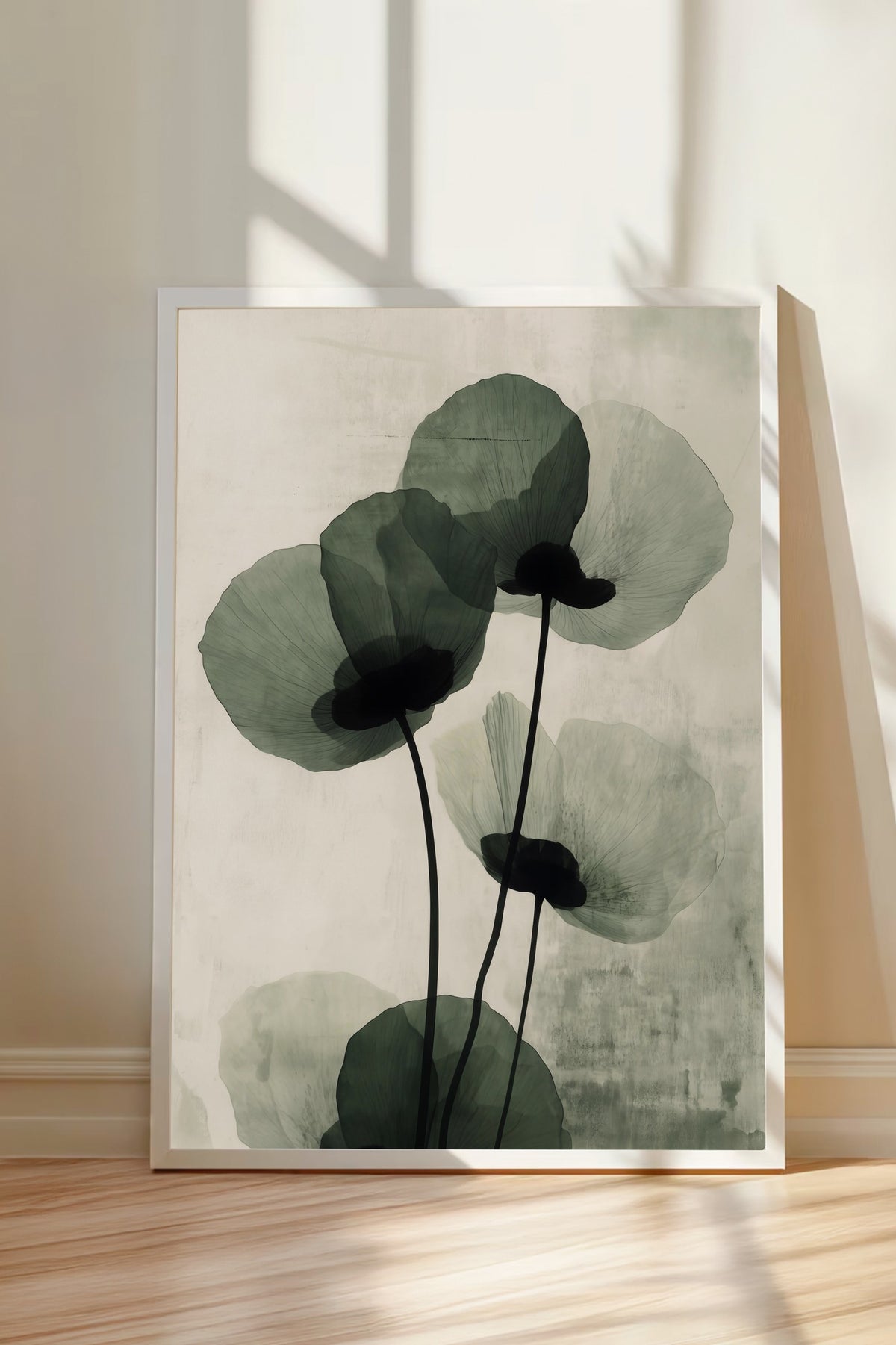 Çiçeklerin Zarafeti Poster – Beyaz Çerçeveli Tablo