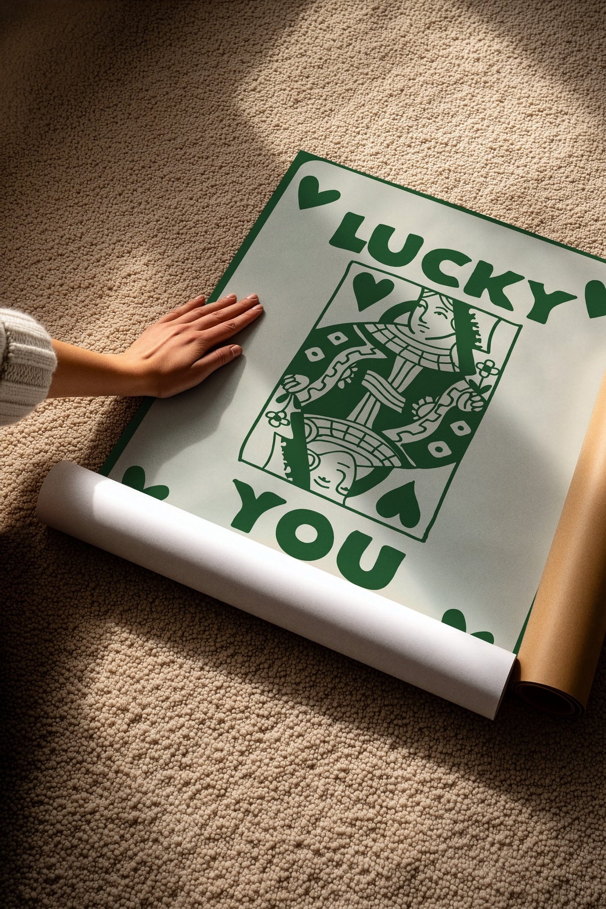 LUCKY YOU Çerçevesiz Poster