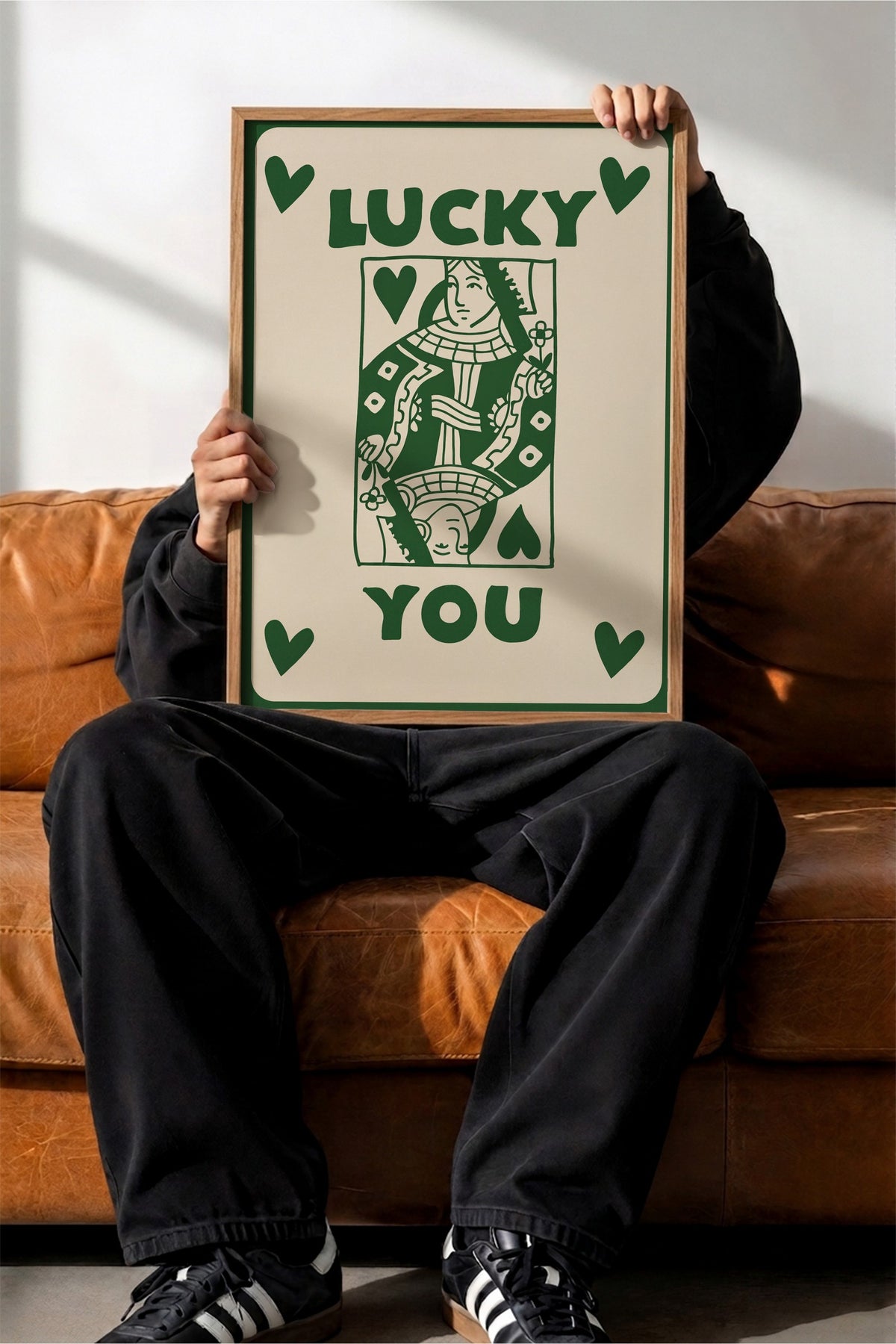 LUCKY YOU Poster – Ahşap Çerçeveli Tablo