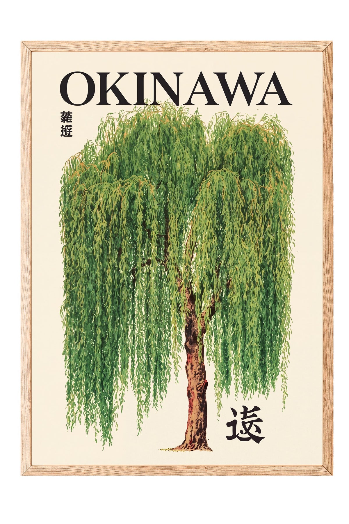 OKINAWA Poster – Ahşap Çerçeveli Tablo
