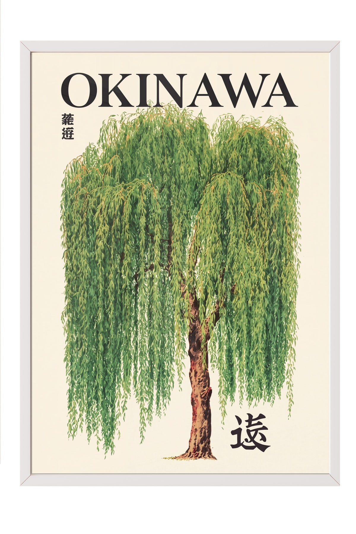 OKINAWA Poster – Beyaz Çerçeveli Tablo