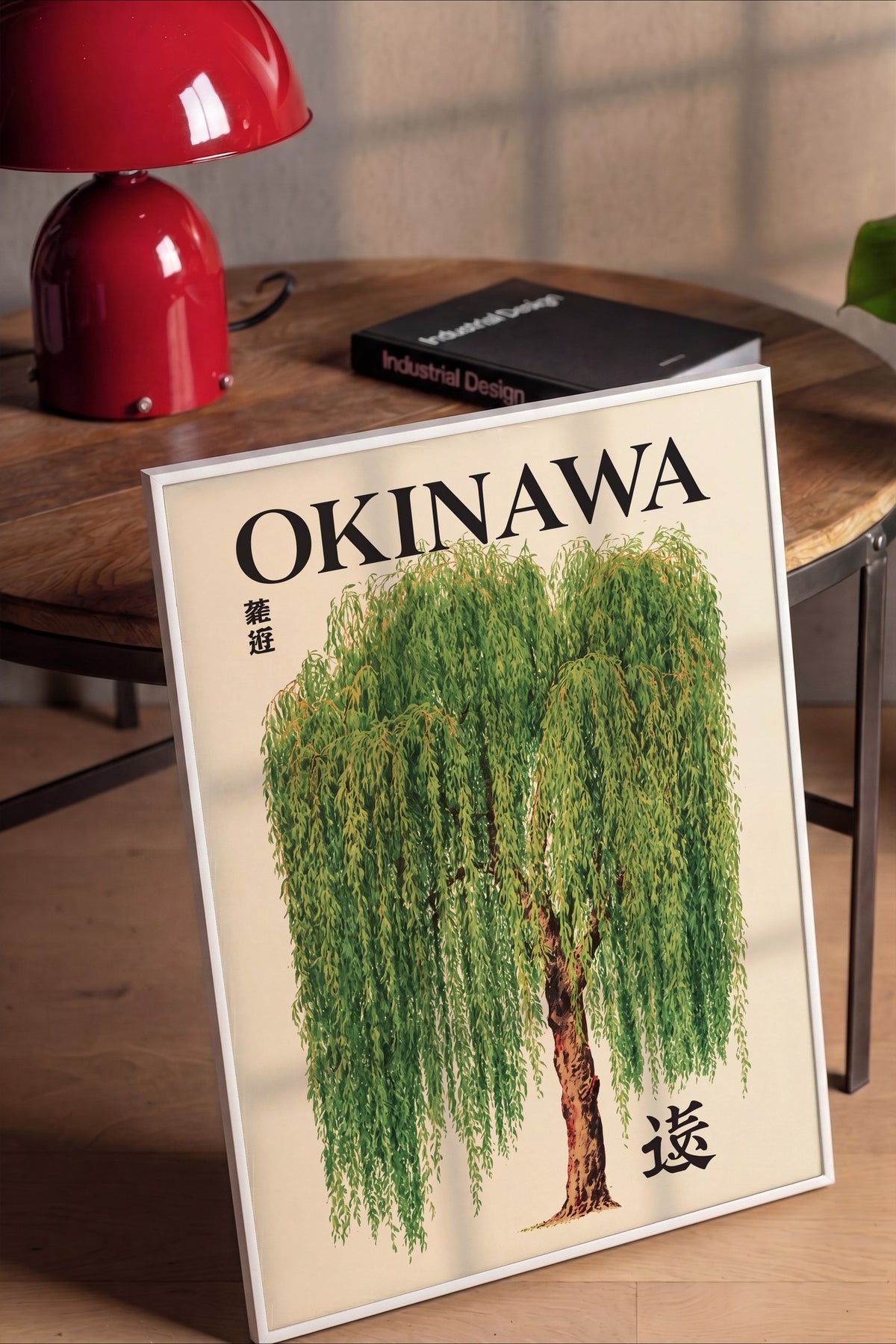 OKINAWA Poster – Beyaz Çerçeveli Tablo