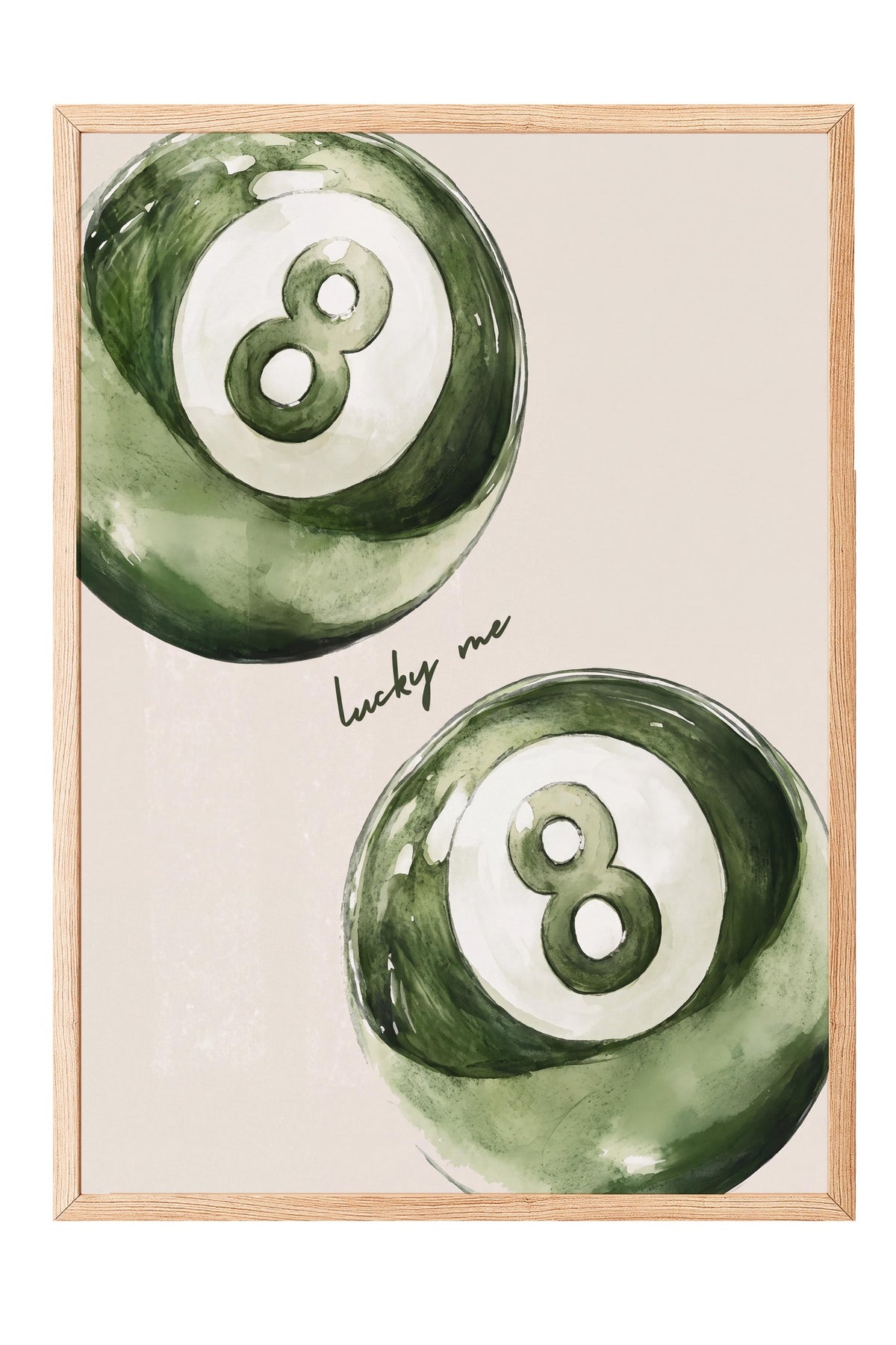 lucky me Poster – Ahşap Çerçeveli Tablo